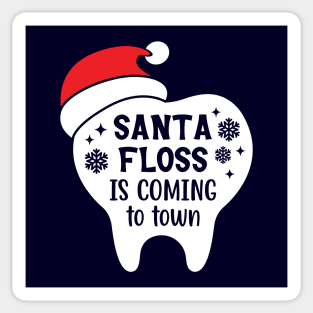 Tooth with santa hatdentistry, dental student, orthodontist, xmas, funny, dental squad, dentist christmas, hygienist Sticker